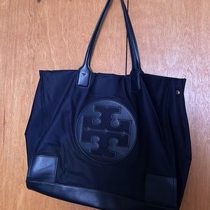 Navy Tory Burch nylon tote